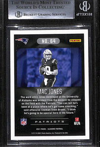 2021 Mac Jones Panini Illusions #64 (DOTS) Beckett 9