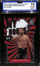 Load image into Gallery viewer, 2022 Panini Donruss Optic UFC Khabib Nurmagomedov #15 My House (ISA)10 GEM-MT