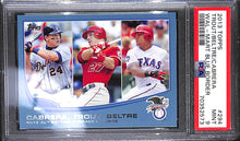 Load image into Gallery viewer, 2013 TROUT / BELTRE / CABRERA Topps Wal-Mart Blue Border # 294 (PSA9)