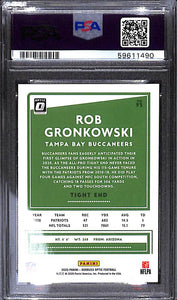 2020 ROB GRONKOWSKI Panini Donruss Optic # 93 (PSA9)