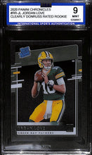 Load image into Gallery viewer, 2020 JORDAN LOVE Panini Chronicles Clearly Donruss Rated Rookie # RR-JL (ISA9)