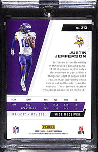 2020 JUSTIN JEFFERSON Panini Playoff # 213