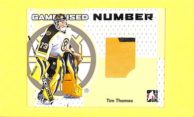 2006 Tim Thomas Game Used Number - GUN-35