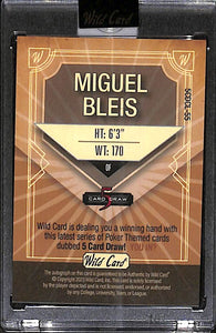 2023 Miguel Bleis # 5CDCL-55 Wild Card 5 Card Draw (2/3) Auto