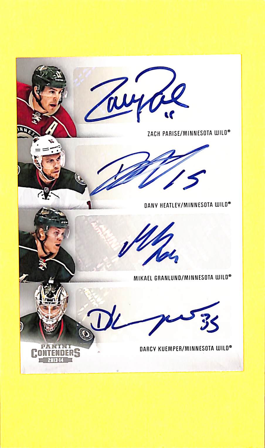 2013-14 Panini Contenders C4-MIN Autographs