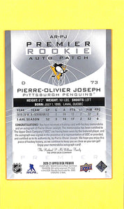 2020-21 Pierre-Oliver Joseph Rookie # AR-PJ Rookie / Auto / Patch 017/249