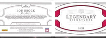 Load image into Gallery viewer, 2022 Lou Brock # LSB-LB National Treasures Legendary Signatures (14/25)