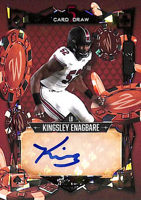 2022 Kingsley Enagbare # 5CDM-85  Wild Card Five Card Draw (1/2)