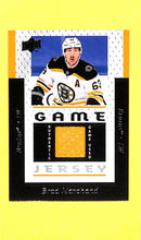 Load image into Gallery viewer, 2021-22 Brad Marchand # GJ25-BM Upper Deck Game Jersey