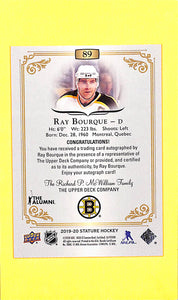 2019-20 Ray Bourque # 89 Upper Deck Stature Hockey - (Green Tier) 34/65