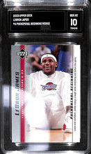 Load image into Gallery viewer, 2003 Lebron James Upper Deck #4 Phenomenal Beginning Rookie (GMA 10 Gem MT)