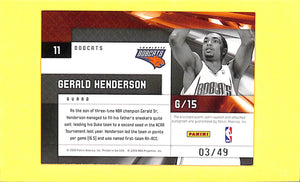 2009 Gerald Henderson # 11 Panini Limited (03/49)