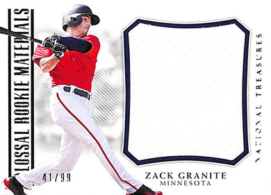 2018 Zack Granite # CRM-ZG Panini National treasures (41/99)