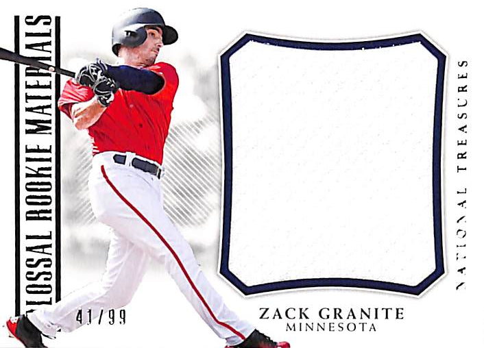 2018 Zack Granite # CRM-ZG Panini National treasures (41/99)