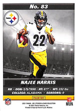 Load image into Gallery viewer, 2021 Najee Harris (RC) # 83 Panini NFL Sticker &amp; Card Collection (145/149)