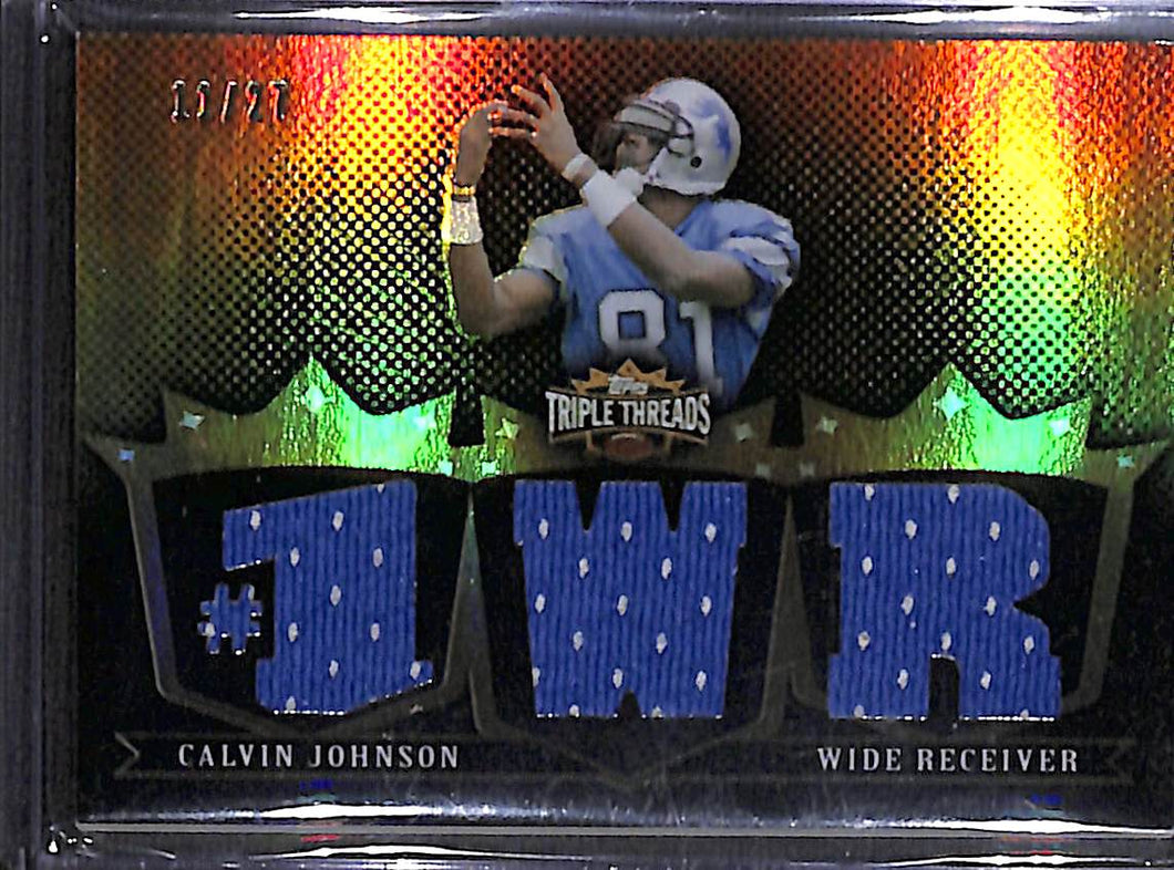 2007 Calvin Johnson #TTR14 Topps Triple Threads (11/27)