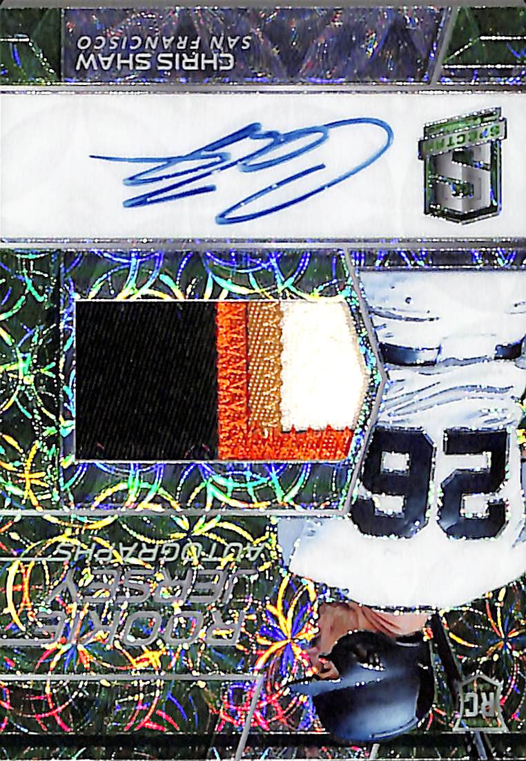 2019 Chris Shaw #142 Panini Spectra Rookie Jersey Autographs (17/25)