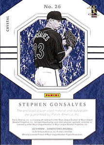 2019 Stephen Gonsalves # 26 Panini Cornerstones (30/49)