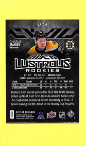 2017-18 Charlie McAvoy # LR-CM Black Lustrous Rookie (022/299)