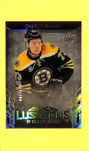 Load image into Gallery viewer, 2017-18 Charlie McAvoy # LR-CM Black Lustrous Rookie (022/299)