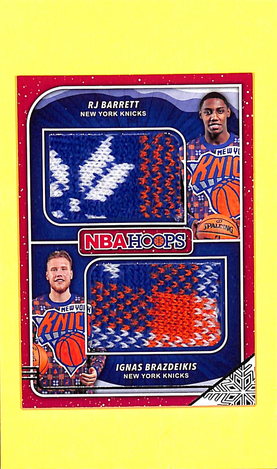 2019-20 Barrett / Brazdeikis # SD-RI Panini Hoops Sweaters