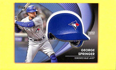 2020 Geroge Springer # BH-GS Commemorative Batting Helmet Card