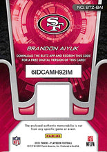 Load image into Gallery viewer, 2021 Panini Playbook Blitz Brandon Aiyuk # BTZ-BAI Jersey 49rs