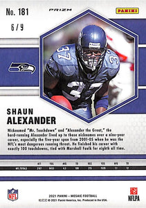 2021 Shaun Alexandra Mosaic Red Wave # 181 (6/9)