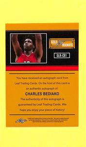 2022 Charles Bediako ARC Gold Leaf Rookies # GLR-CB1 (04/20) Auto