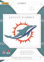 Load image into Gallery viewer, 2021 Jaylen Waddle (RC) # RDM-8 National Treasures (29/35)