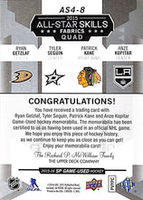 Load image into Gallery viewer, 2015-16 # AS4-8 All Star Quad Fabrics / Getzlaf / Sequin / Kane / Kopitar