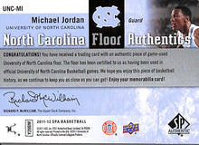 Load image into Gallery viewer, 2011-12 Michael Jordan # UNC-MI Norh Carolina Floor Authentics