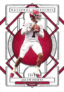 2021 Jalen Hurts National Treasures #19 (13/99)