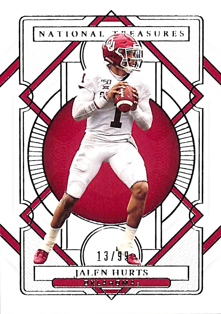 2021 Jalen Hurts National Treasures #19 (13/99)