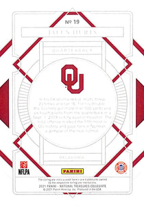 2021 Jalen Hurts National Treasures #19 (13/99)