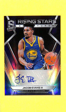 2018-19 Jacob Evans III # RS-JEV Panini Spectra Rising Stars (45/75)