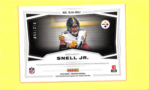 2019 Benny Snell Jr. (RC) Obsidian # RJA-BSJ (RPA) (048/150)