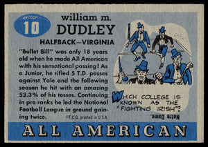 1955 Topps All-American #10 Bill Dudley