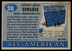 1955 Topps All-American #36 Turk Edwards