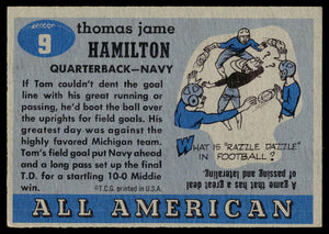 1955 Topps All-American #9 Tom Hamilton