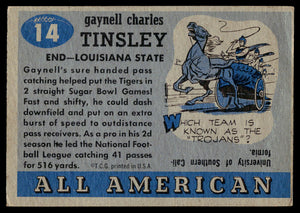 1955 Topps All-American #14b Gaynell Tinsley