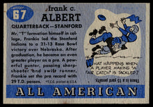 Load image into Gallery viewer, 1955 Topps All-American #67 Frankie Albert