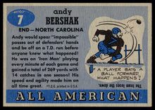 Load image into Gallery viewer, 1955 Topps All-American #7 Andy Bershak