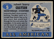 Load image into Gallery viewer, 1955 Topps All-American #5 Bob Grayson