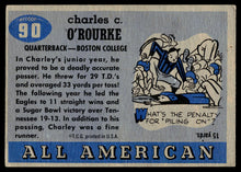 Load image into Gallery viewer, 1955 Topps All-American #90 Charley O&#39;Rourke