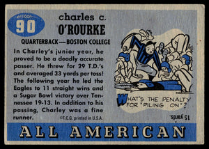 1955 Topps All-American #90 Charley O'Rourke