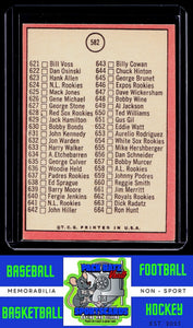 1969 Topps #582a 7th Series Check List: 589-664