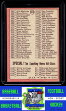 Load image into Gallery viewer, 1969 Topps #314 4th Series Check List: 328-425 (Don Drysdale)