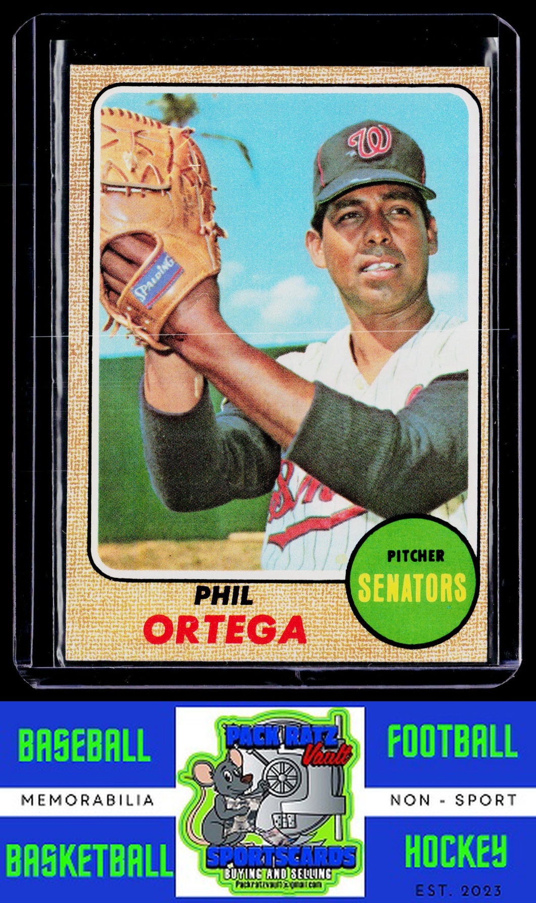 1968 Topps #595 Phil Ortega