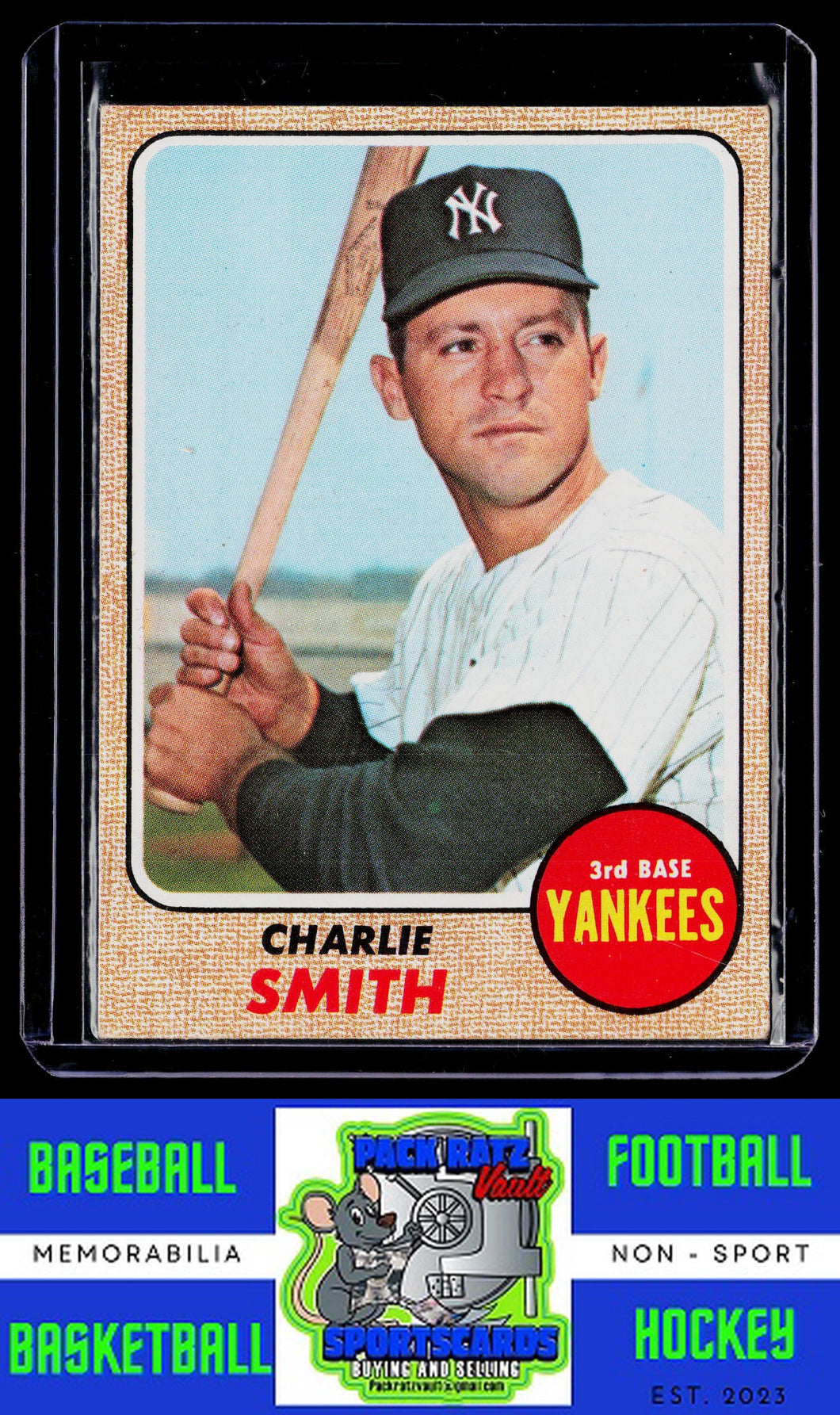 1968 Topps #596 Charlie Smith